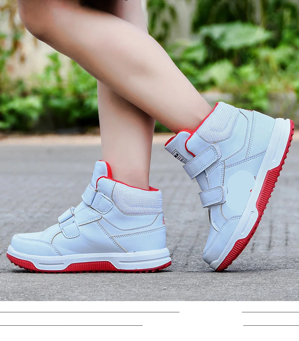 PU Leather Designer Autumn Winter Kids Classic Sneakers childrensterritory