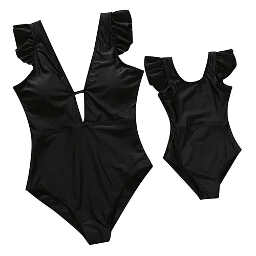 Matching Mommy And Me Designer Swimsuit Bikini Set