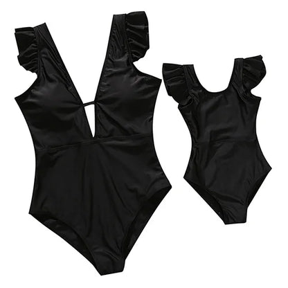 Matching Mommy And Me Designer Swimsuit Bikini Set
