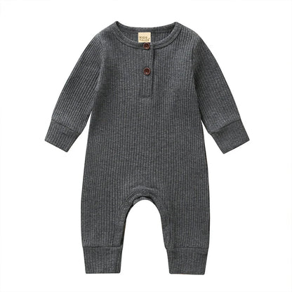 Baby Boys/Girls Long Sleeve Cotton Romper