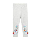 Kids Girls Cartoon Pattern Skinny Cotton Trousers childrensterritory