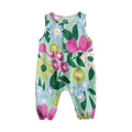 Floral Sleeveless Cotton Bodysuits for Baby Girl childrensterritory