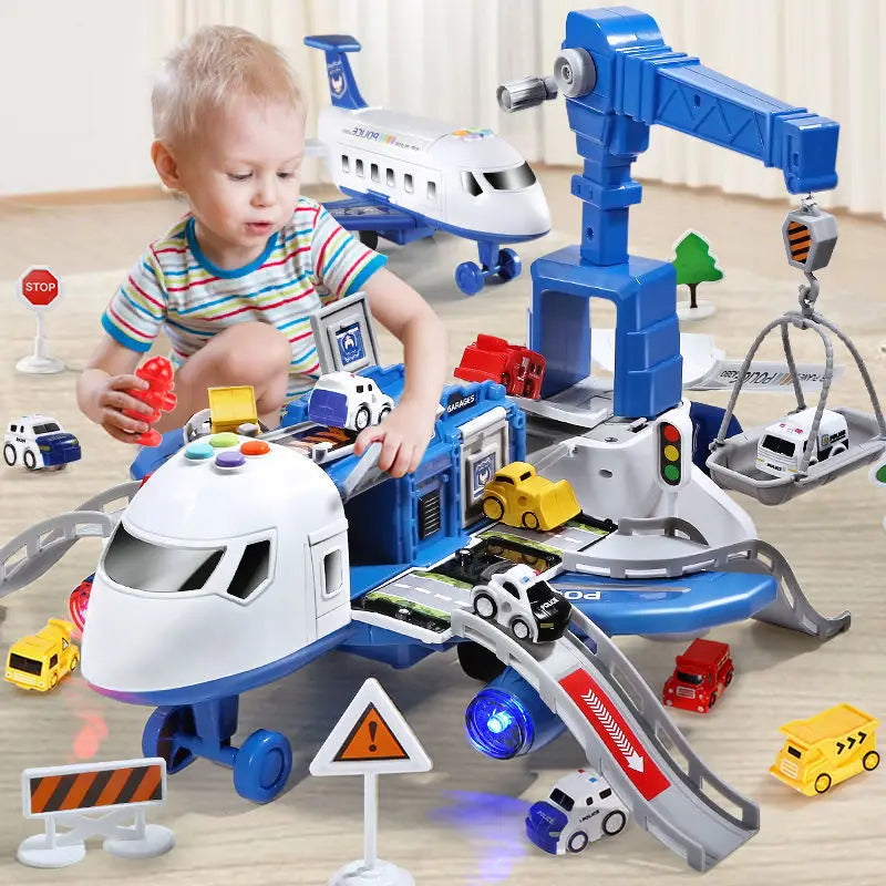 Kids Large Music Story Simulation Aircraft Track Inertia Toy childrensterritory