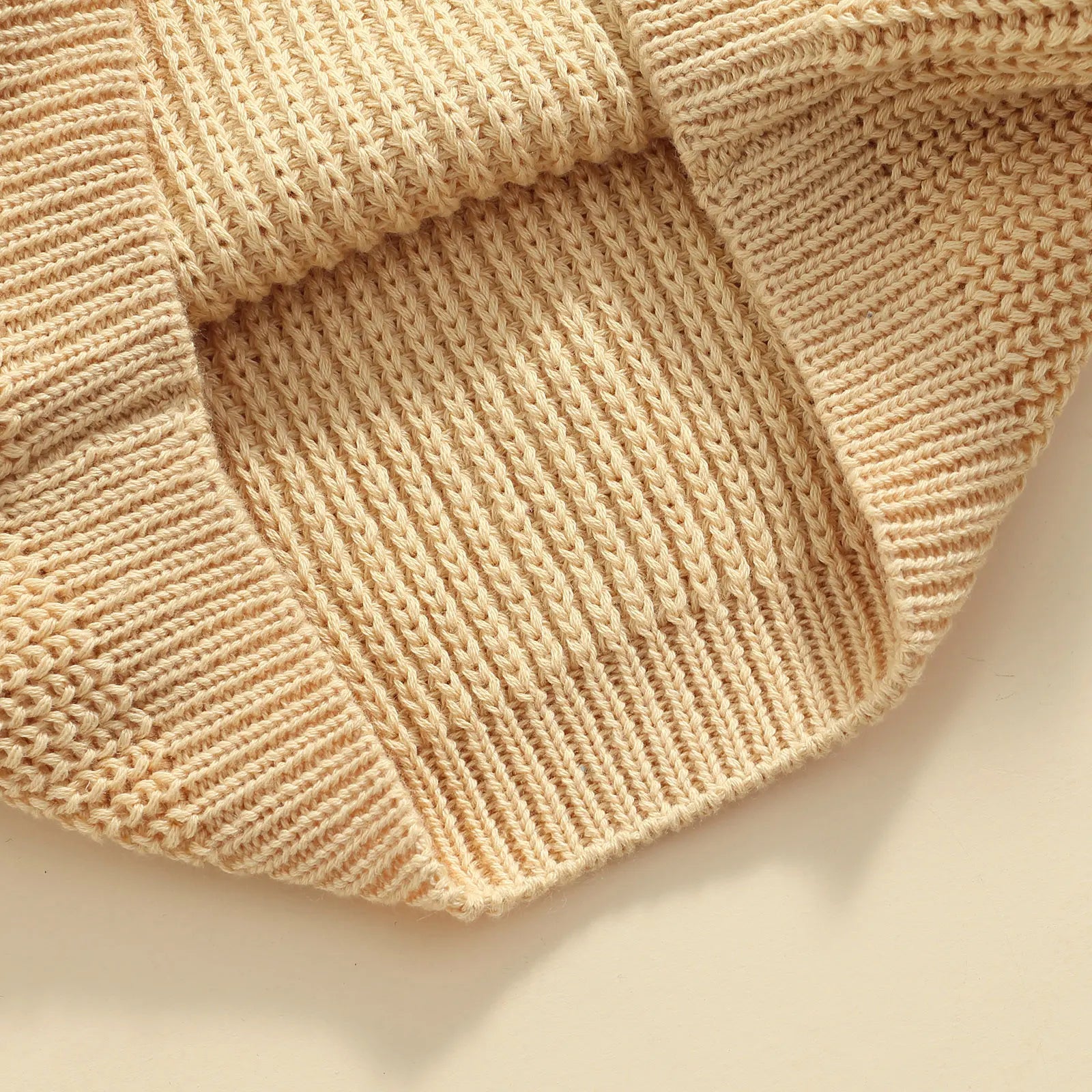 Baby Boys Girls Solid Color Long Sleeve Knit Sweaters childrensterritory