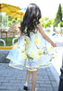 Floral Design Bohemian Style Kids Girls Summer Beach Dresses childrensterritory