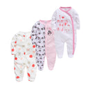 Baby's Long Sleeve Printed Cotton Summer Rompers childrensterritory
