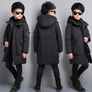 -30 Degree Waterproof Warm Down Hooded Coat for Teen Boys childrensterritory
