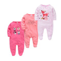 Baby's Long Sleeve Printed Cotton Summer Rompers childrensterritory