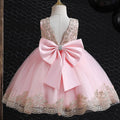 Kids Girls Big Bow and Lace Design Tutu Princess Dresses childrensterritory