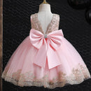 Kids Girls Big Bow and Lace Design Tutu Princess Dresses childrensterritory
