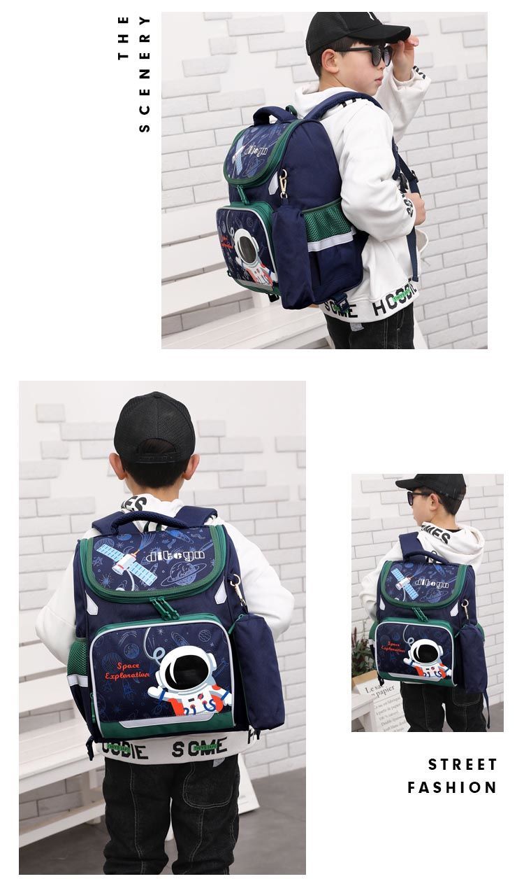 Space Theme Kids Boys School Rolling Backpacks childrensterritory