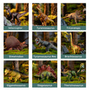 Mini Realistic Dinosaur Toys Set with Activity Mat for Kids