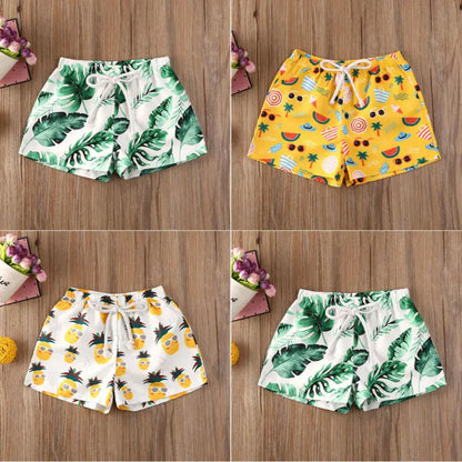 Toddler Boys Cartoon Printed Beach Swimwear Shorts