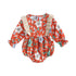 Floral Print Princess Baby Girl Cotton Bodysuits childrensterritory