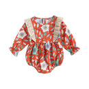 Floral Print Princess Baby Girl Cotton Bodysuits childrensterritory