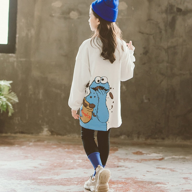 Kids Girls Letter Print Sweater + Leggings Two-Piece Clothing Set childrensterritory