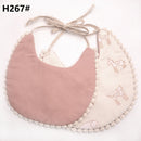 Baby Tassel Double-deck Bib | Cotton Linen Burp Cloths childrensterritory