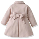 Baby Girls Woolen Jacket Mid-length Coat Outerwear childrensterritory