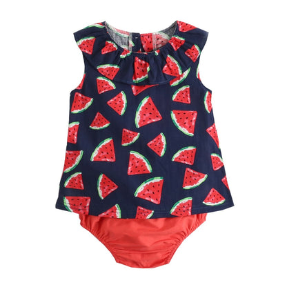 Cute Printing Baby Girl 2Pcs Summer Clothing Sets childrensterritory