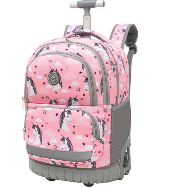 Durable Kids/Teen School Rolling Backpacks Travel Trolley Bag childrensterritory