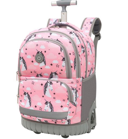 Durable Kids/Teen School Rolling Backpacks Travel Trolley Bag childrensterritory