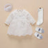 Newborn Girl Christening Dresses Set (Shoes, Tights & Long Socks) childrensterritory