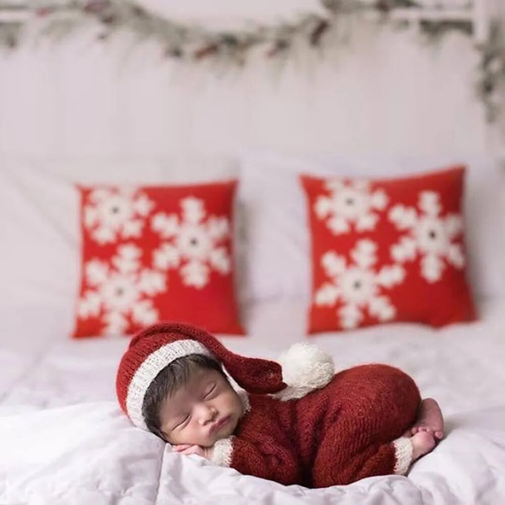 Newborn Santa Costume Photography Prop for Christmas childrensterritory