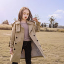 Kids/Teen Girls England Style Long Trench Coat childrensterritory