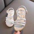 Kids Girls Stylish Bling Rhinestone Soft Princess Sandals