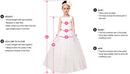 3D Floral Design Vintage Puffy Baby Girls Birthday Pageant Dress
