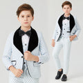 Kids Boys Dot Design Formal Tuexdo Piano Costume Prom Suits childrensterritory