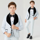 Kids Boys Dot Design Formal Tuexdo Piano Costume Prom Suits childrensterritory