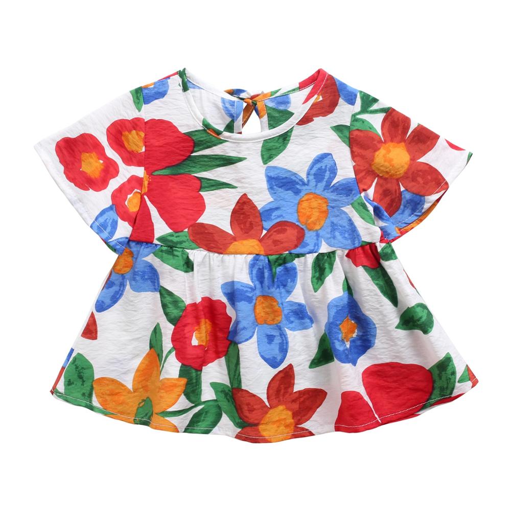 Baby Girls Floral Print Summer Princess Dresses childrensterritory