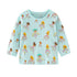 Kids Girls Lovely Flower and Fox Print Soft T-shirt childrensterritory