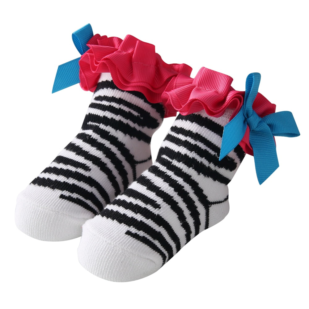 Cute Pattern Cotton Infants Socks Baby Girls Princess Socks childrensterritory