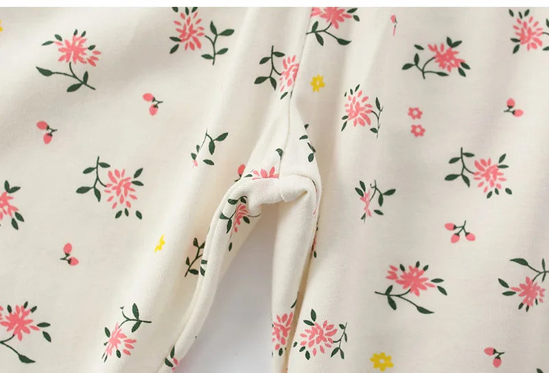 Kids Girls Rabbit T-shirt Floral Leggings Summer Outfit Sets childrensterritory
