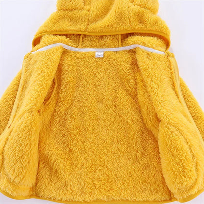Toddler Boys Girls Warm Fleece Colorful Hoodies Jackets childrensterritory