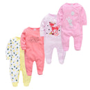 Baby's Long Sleeve Printed Cotton Summer Rompers childrensterritory