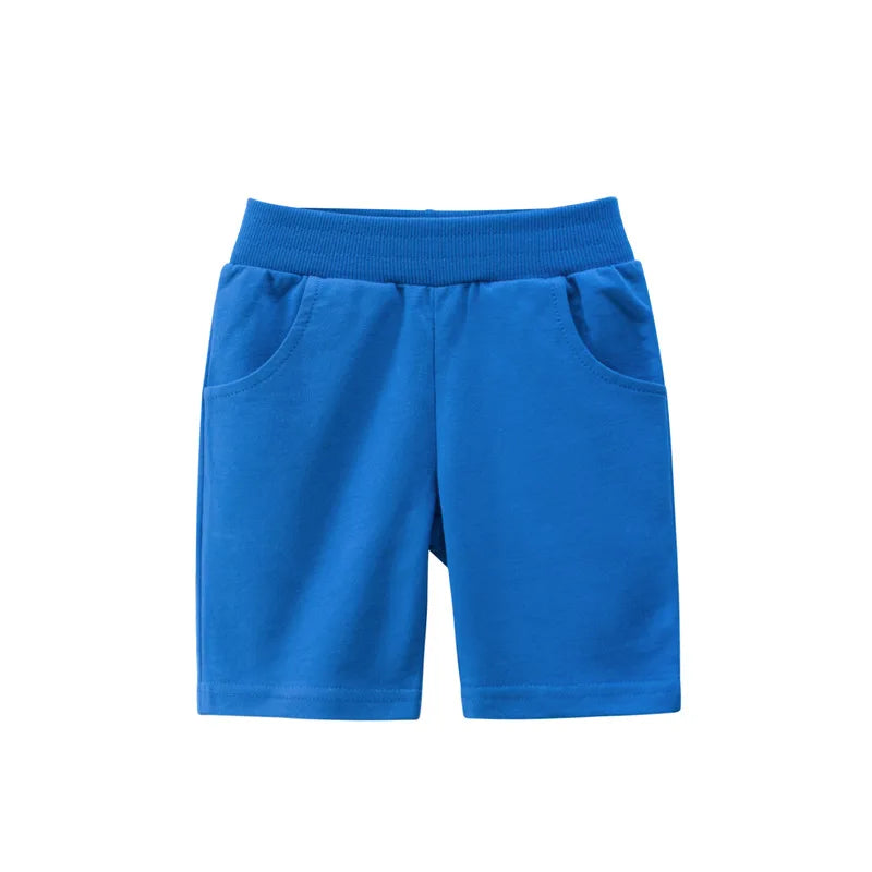 Solid Color Kids Boys Casual Cotton Shorts Pants