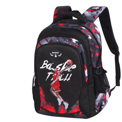 Basketball Print Stylish School Bag for Kids childrensterritory