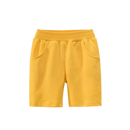 Solid Color Kids Boys Casual Cotton Shorts Pants childrensterritory