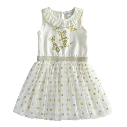 Kids Girls Unicorn Embroidery Birthday Tutu Dresses childrensterritory
