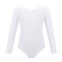 Kids Girls Long Sleeve Solid Color Ballet Leotards Bodysuit childrensterritory