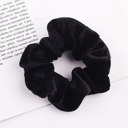 Velvet Scrunchie Hairband For Girls