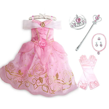 Kids Girls Disney Princess Dresses for Halloween Christmas childrensterritory