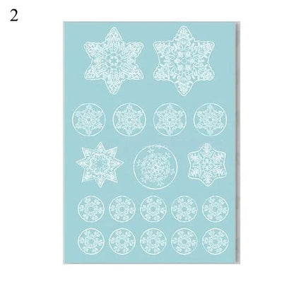 Santa Claus Snowflake Christmas Window/Wall Decals childrensterritory