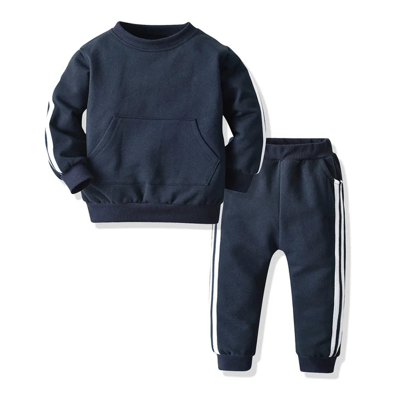 Baby Kids Solid Colour Winter Clothing Set childrensterritory