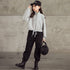 Kids Girls Letter Print Sweater + Leggings Two-Piece Clothing Set childrensterritory