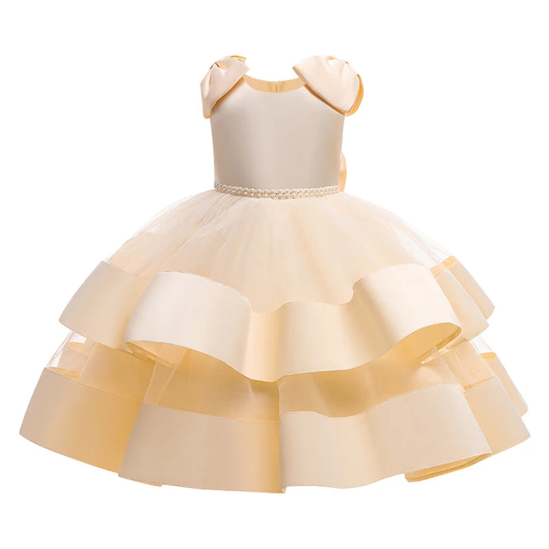 Kids Girls Elegant Tutu Flower Princess Party Dresses childrensterritory