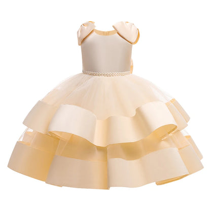 Kids Girls Elegant Tutu Flower Princess Party Dresses childrensterritory